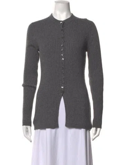 Pre-owned Rohe Mock Neck Sweater In Grey