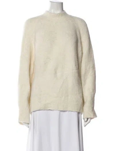 Pre-owned Rohe Mock Neck Sweater In Neutral