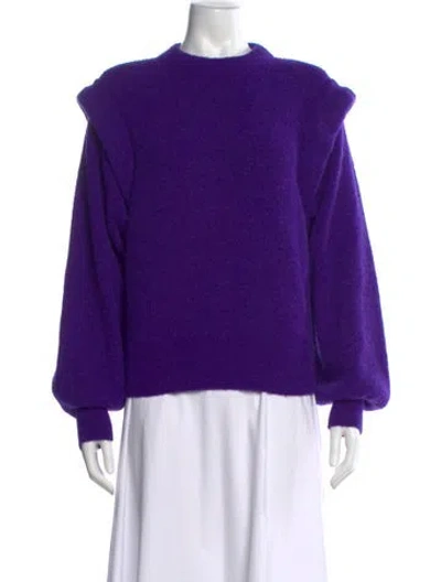 Pre-owned Rohe Mock Neck Sweater In Purple