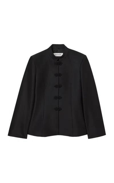 Rohe Mandarin Hourglass Blazer In Black