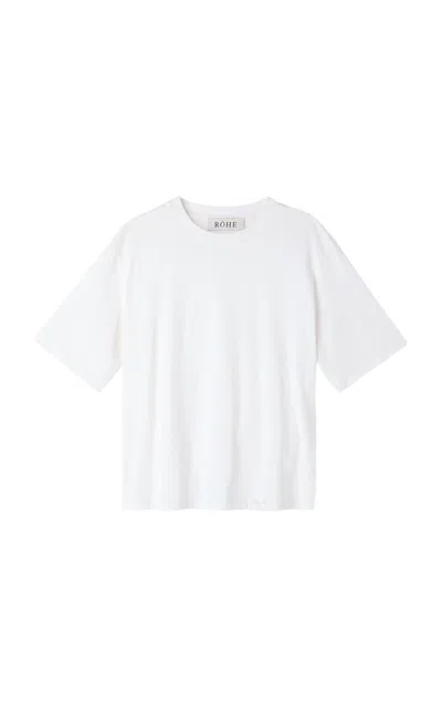 Rohe Rhe Oversized Crewneck T-shirt In White