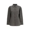 Rohe Multicolor Cotton Pattern Shirt In Black