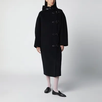 ROHE RÓHE NAVY BLUE DUFFLE COAT
