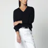 Rohe V Neck Knitwear Long Sleeves Regular Fit In Blue