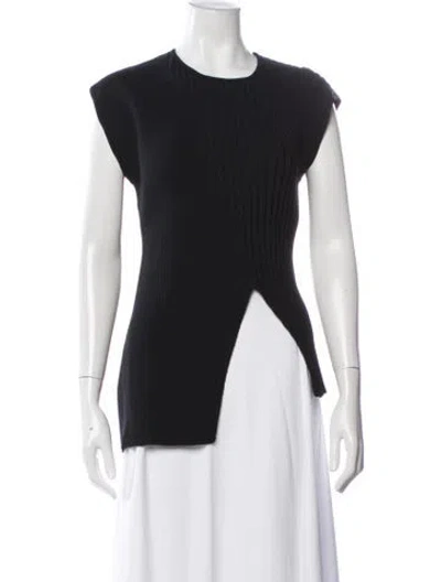 Pre-owned Rohe Nylon Crew Neck T-shirt In Black