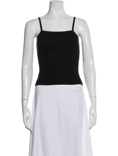 Pre-owned Rohe Nylon Square Neckline Top In Black