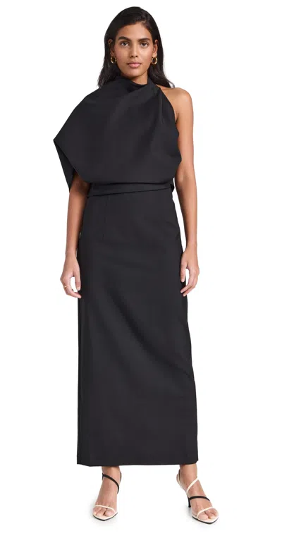 Rohe Occasion Dress With Open Back Noir