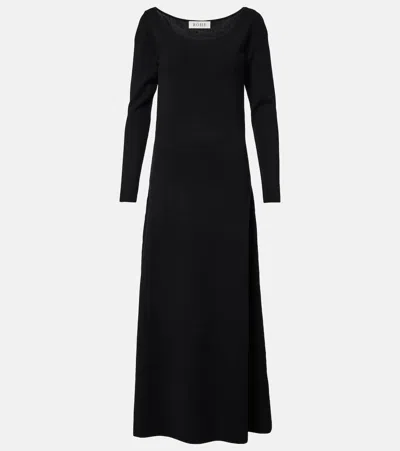 Rohe Off-shoulder Maxi Dress In Black