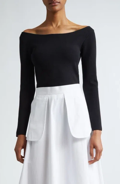 Rohe Róhe Off The Shoulder Top In Black