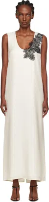 Rohe Lace-panelled Matte Satin Maxi Slip Dress