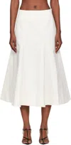 Rohe Off-white Sculptural Cotton Midi Skirt