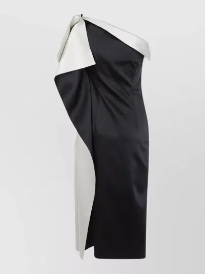 Rohe Off-shoulder Midi Dress In Multi