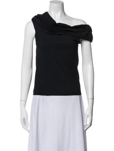 Pre-owned Rohe Off-the-shoulder Sleeveless Top In Black