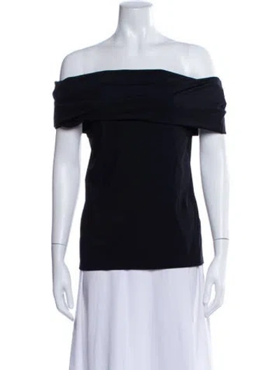Pre-owned Rohe Off-the-shoulder Sleeveless Top In Blue