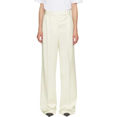 Rohe Off-white Mid-waist Tailored Trousers