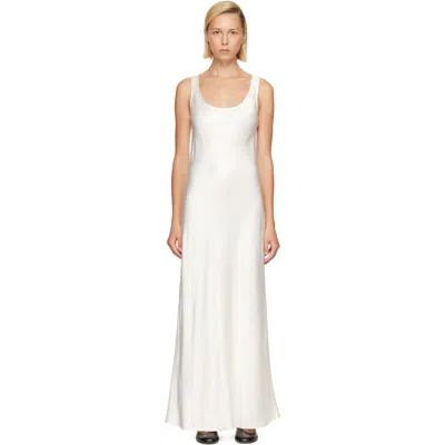 Rohe Off-white Scoop Neck Satin Maxi Dress