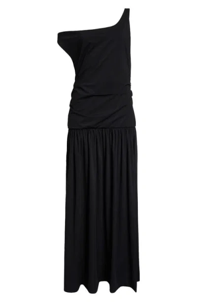 ROHE RÓHE ONE-SHOULDER SCUBA KNIT MAXI DRESS