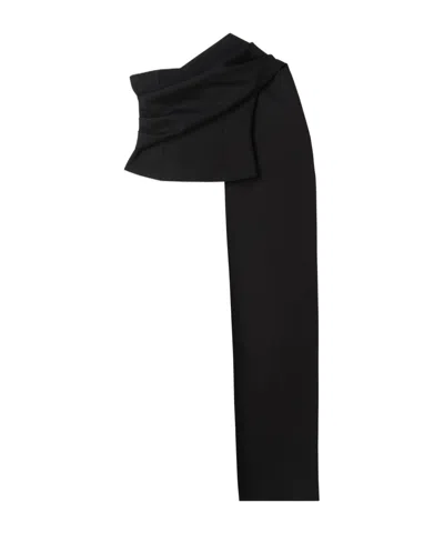 ROHE RÓHE ONE SHOULDER SLEEVELESS CAPE TOP
