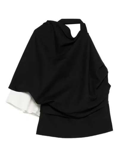 Rohe One Shoulder Top In Black