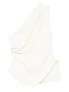 Rohe Draped One-shoulder Top In White