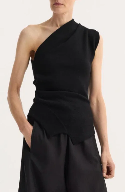 Rohe Róhe One-shoulder Wool Blend Sweater In Black