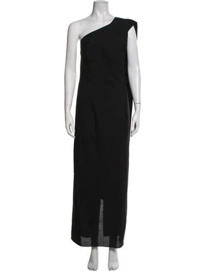 Pre-owned Rohe One-shoulder Long Dress In Black