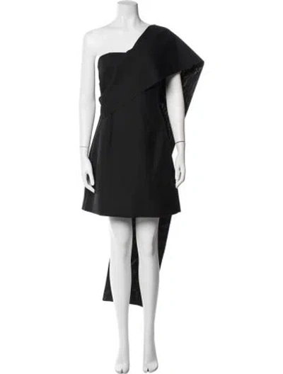 Pre-owned Rohe One-shoulder Mini Dress In Blue