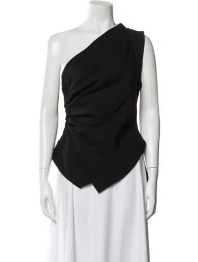 Pre-owned Rohe One-shoulder Sleeveless Top In Black