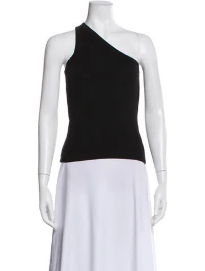 Pre-owned Rohe One-shoulder Sleeveless Top In Black