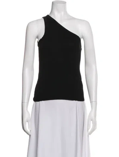 Pre-owned Rohe One-shoulder Sleeveless Top In Black
