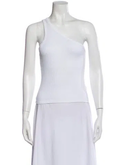 Pre-owned Rohe One-shoulder Sleeveless Top In White