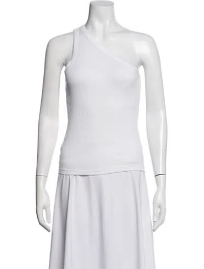 Pre-owned Rohe One-shoulder Sleeveless Top In White