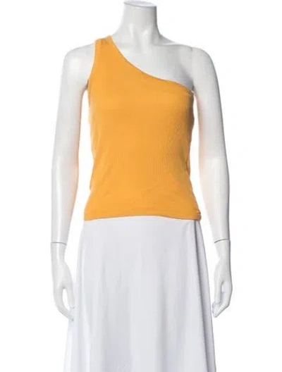 Pre-owned Rohe One-shoulder Sleeveless Top In Yellow