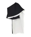 Rohe One-shoulder Caped Wool-blend Top In Black