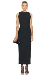 Rohe Open Back Dress In Black