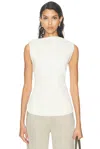 Rohe Open Back Sleeveless Top In Off White