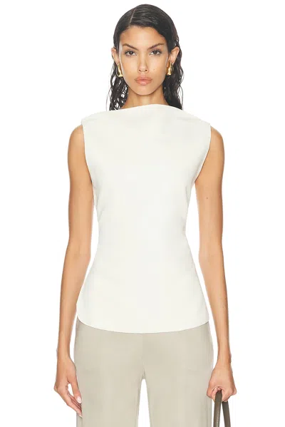Rohe Open Back Sleeveless Top In Off White