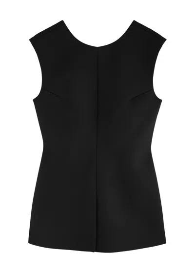 Rohe Open-back Woven Top In Black