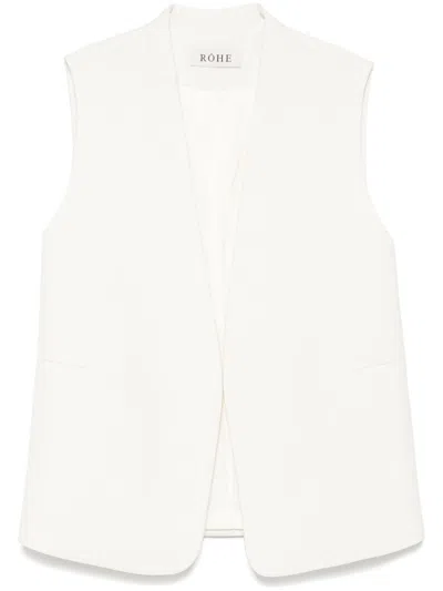 Rohe Open-front Vest In Neutrals