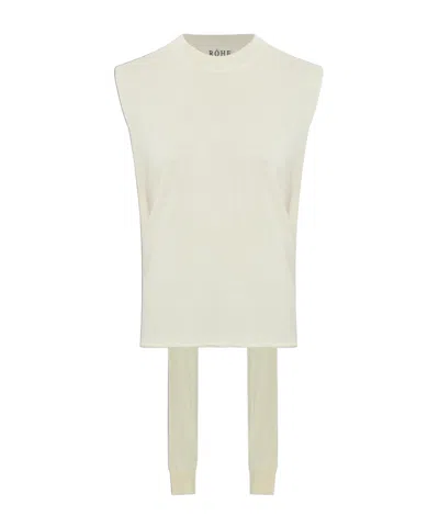 Rohe Róhe Open-back Wrap Knitted Top In Neutral