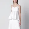 Rohe Optical White Peplum Bustier In White