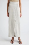 ROHE RÓHE OVERLAP ASYMMETRIC SLUB MAXI SKIRT