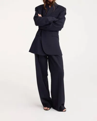 Rohe Overlap Blazer In Night Stripe In Multi