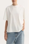Rohe White Womens Oversized Crew Neck T-shirt In Cotton Blend In White