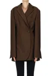 Ròhe Oversized Blazer In Brown