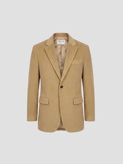 Rohe Oversized Blazer Jacket In Beige