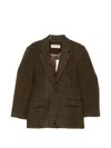 Rohe Oversized Check Blazer In Brown