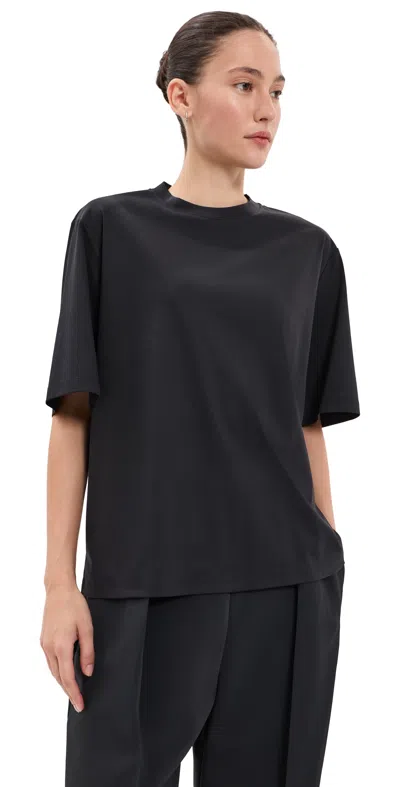 Rohe Oversized Cotton Silk T-shirt Black