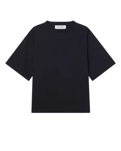 Rohe Oversized Cotton T-shirt In Black
