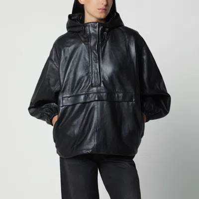 Rohe Oversized Leather Anorak Jacket For Women In Black